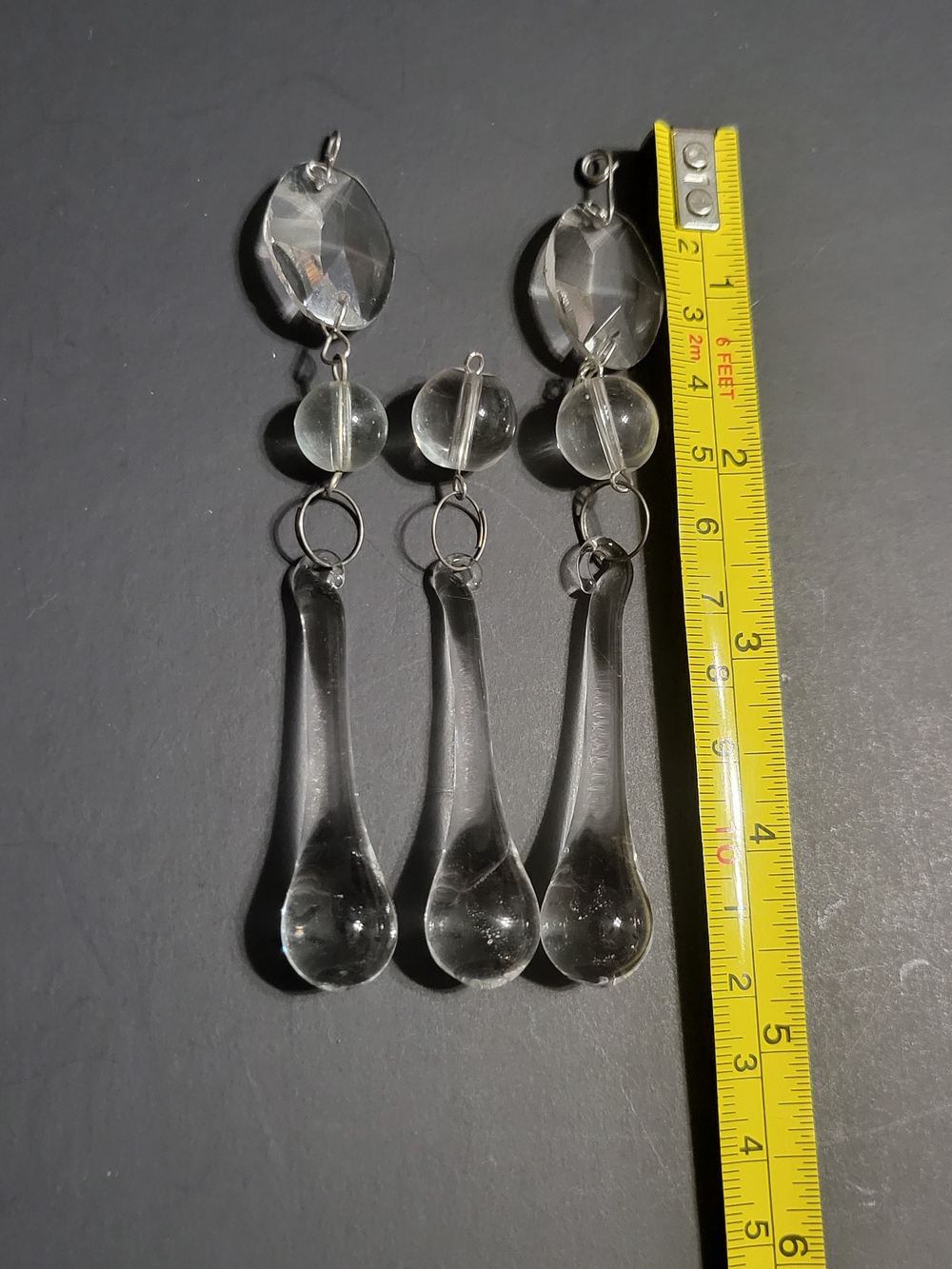 Vintage Crystal Rain Drop Chandelier Crystals